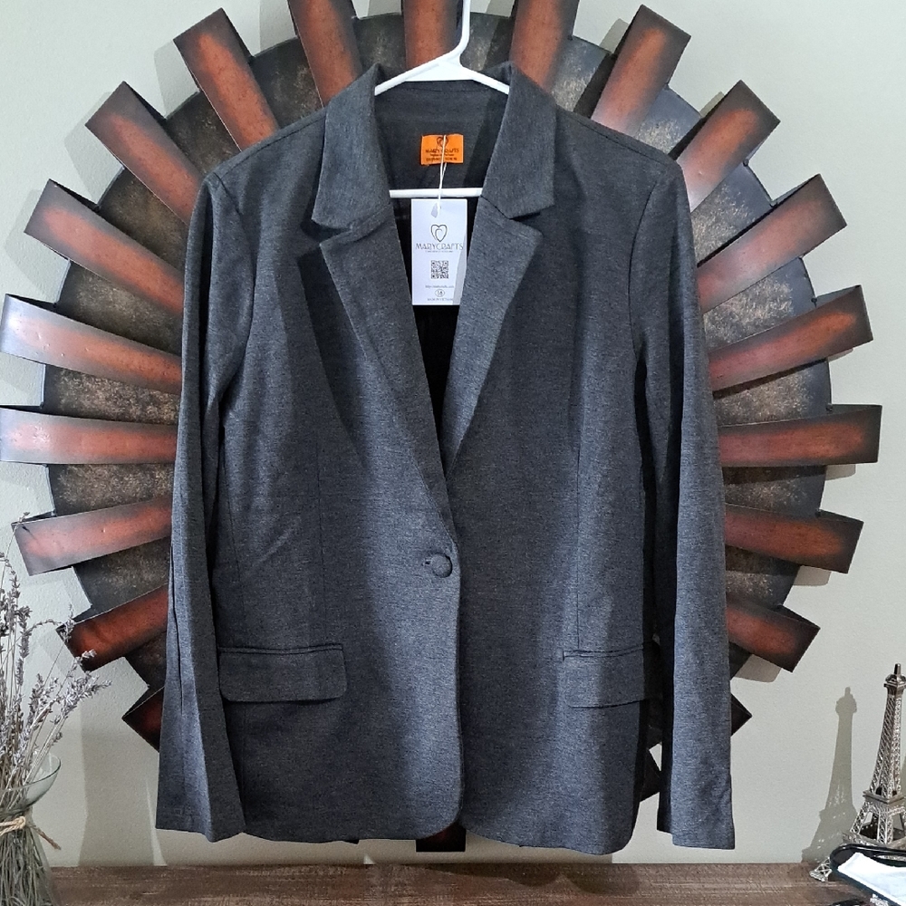 Nwt Runs Small Gray Women's Blazer
